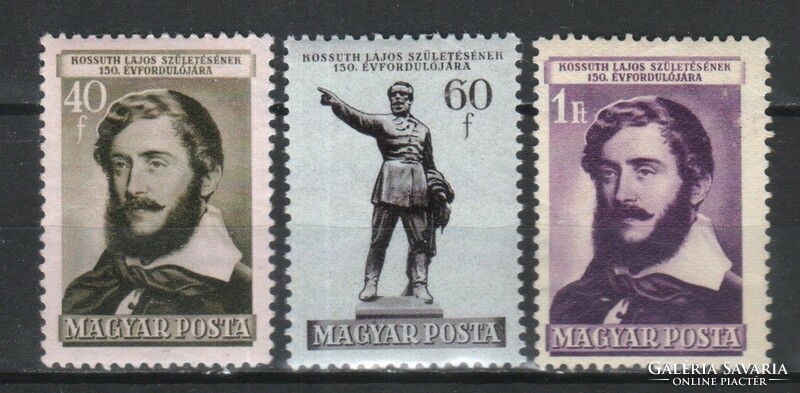 Magyar Postatiszta 1579  MBK 1325-1327     Kat ár  700 Ft