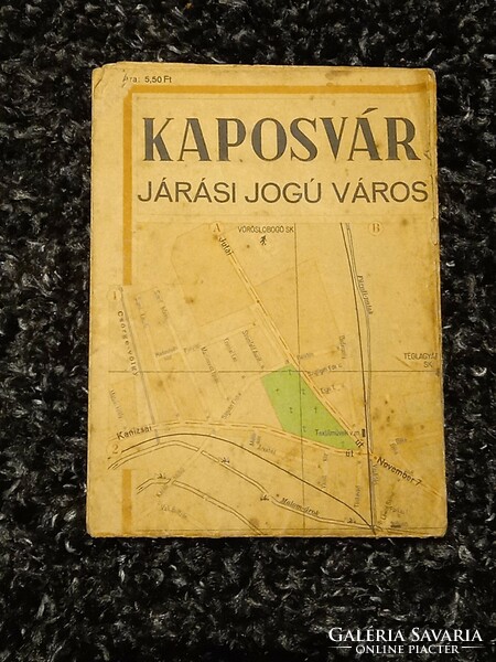 Kaposvár térkép 1958
