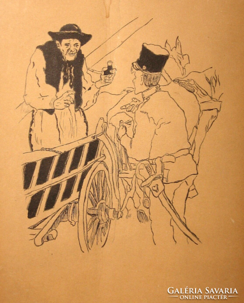 Guaranteed original hunter Miklós / 1881-1927/ picture: talking soldier