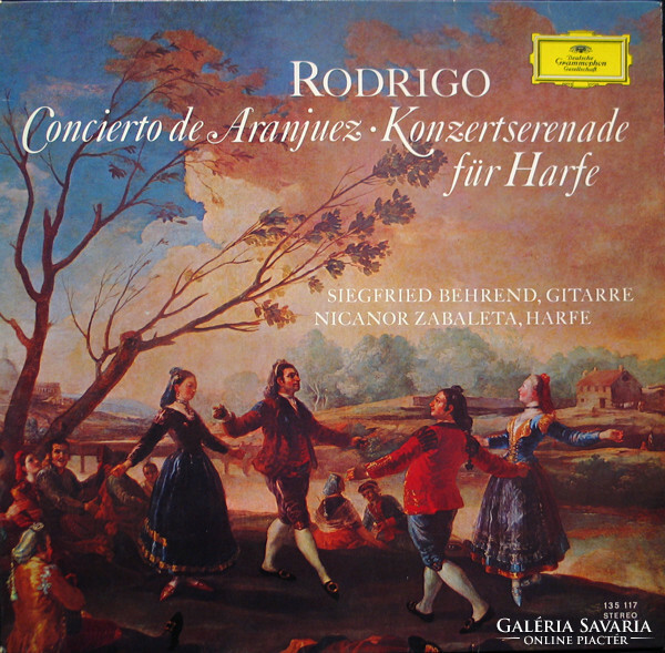 Rodrigo, Siegfried Behrend, Nicanor Zabaleta - concerto de aranjuez · concert serenade for harp (lp)