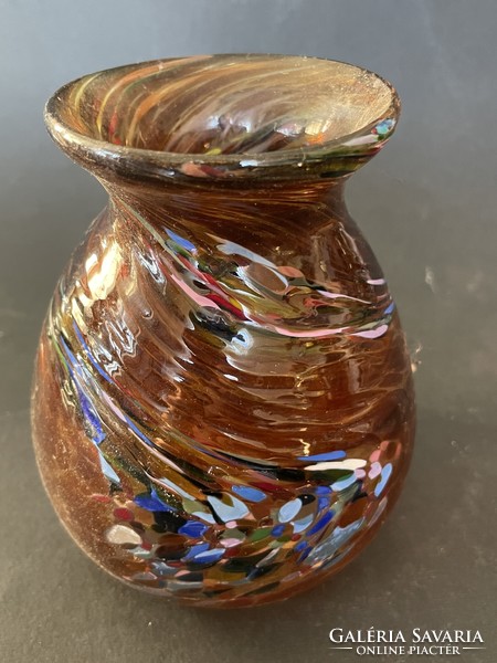 A special colorful Loetz glass vase is a rarity