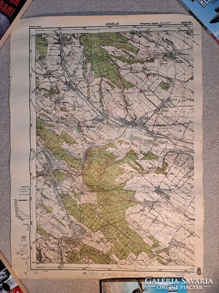 Gödöllő, World War 2 military map