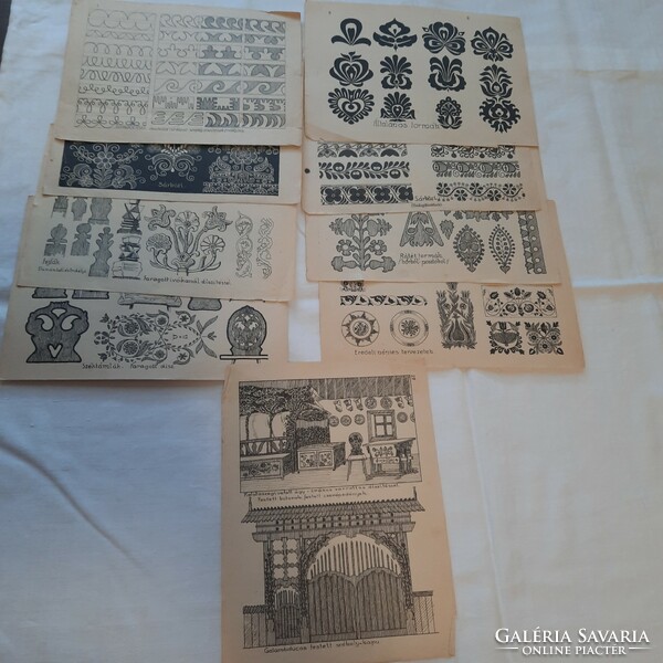 Sample sheets János Gergely: collection of Hungarian motifs c. From his work 1926. Iii.