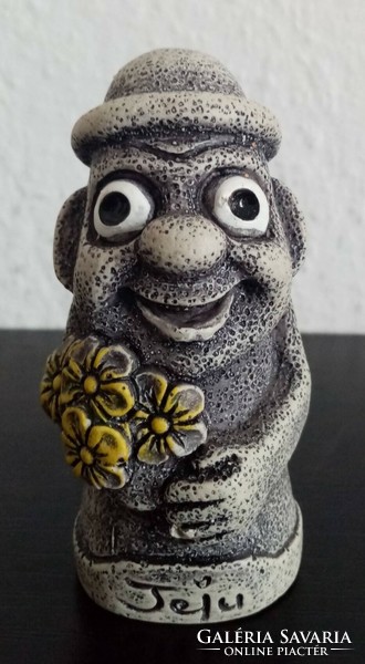Jeju vulkáni kőzet (Bazalt) Hareubang mini szobor figura eladó