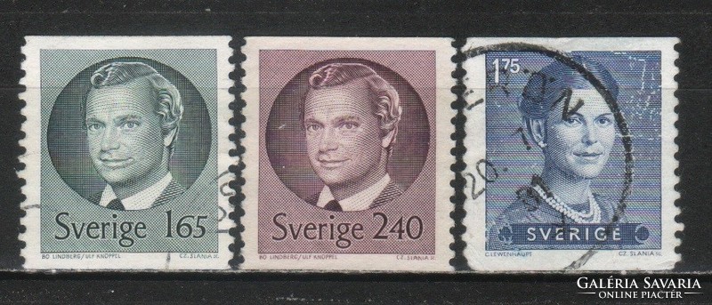 Svéd 0940 Mi 1149-1151       0,90 Euró