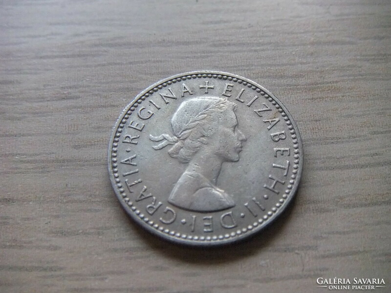 1 Shilling  1959   Anglia  ( Angol címer Három Oroszlán a Koronázási Pajzson  )