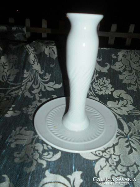 Zsolnay candle holder-white