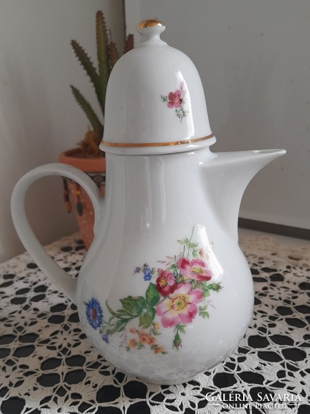 A wonderful coffee pot with a German flower pattern