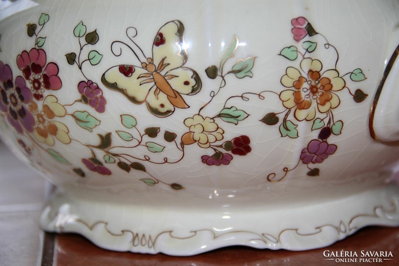 Zsolnay butterfly soup bowl 1.