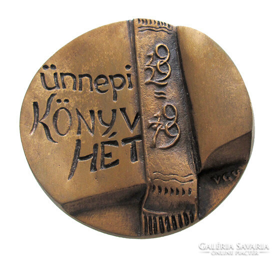 György Várhelyi: festive book week 1929-1979 commemorative medal