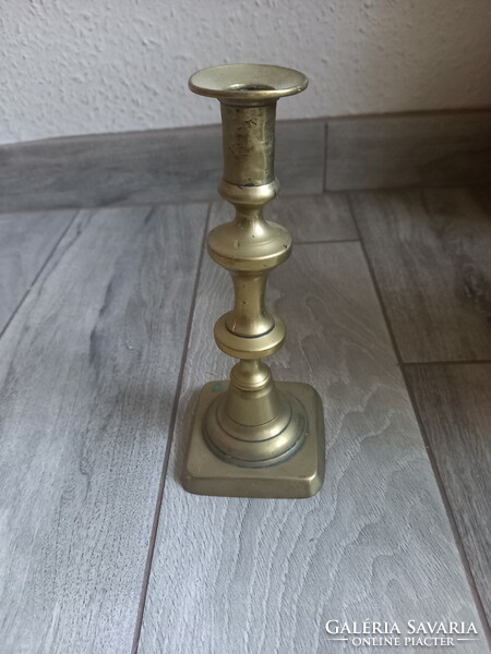 Solid antique copper candle holder (20 cm)