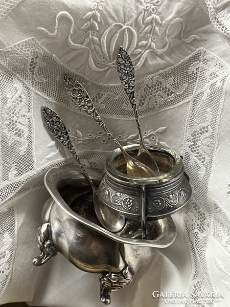 Silver plated spice spoon