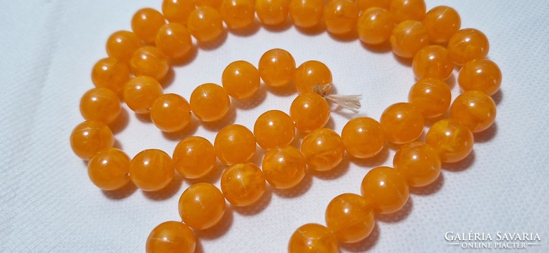 Vintage orange string of beads