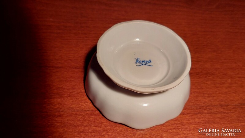 Herendi porcelán tálka, csésze alj (2 db.)