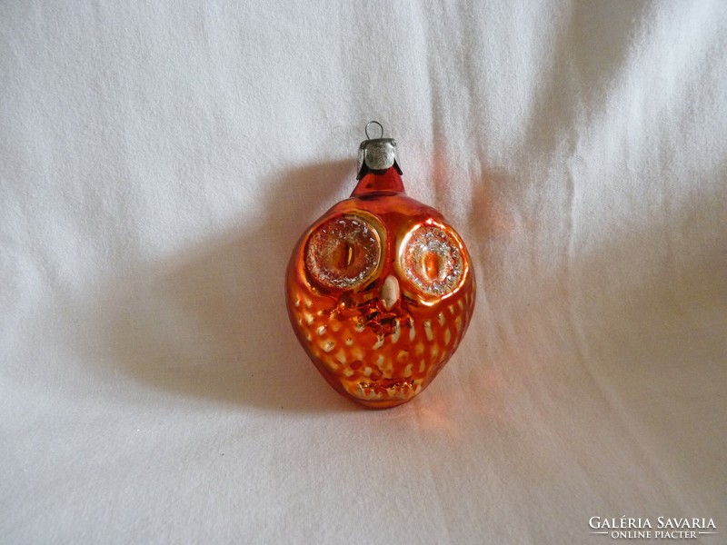 Old glass Christmas tree decoration - owl!