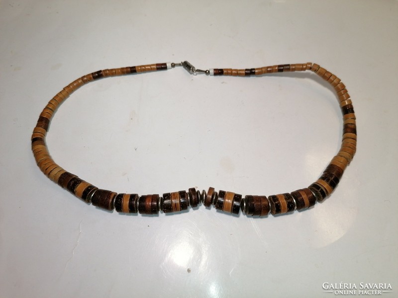 Necklace made of bamboo and coconut (1060)