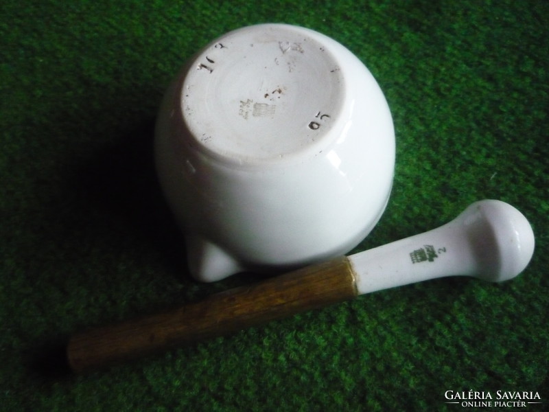 Small porcelain hand mortar.