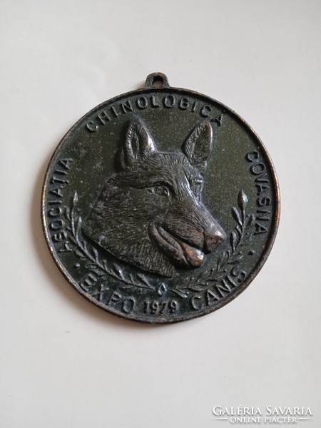 1979. Bronze plaque. Hunting exhibition.