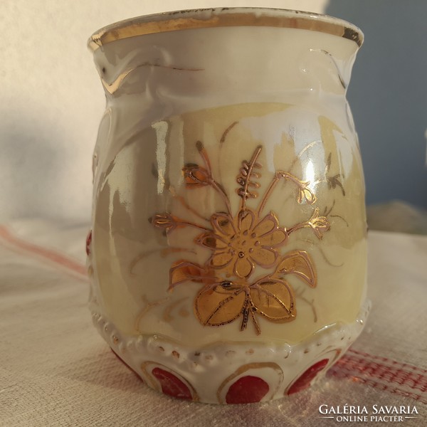 Art Nouveau embossed porcelain 