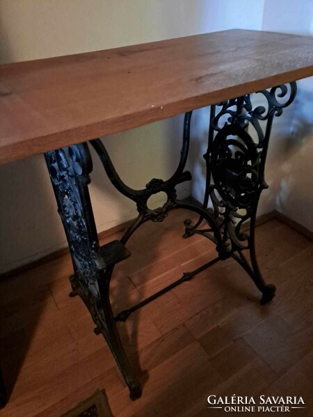 Retro, cast iron sewing machine stand for sale!