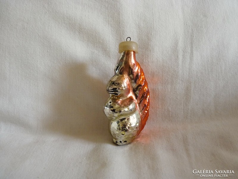 Old glass Christmas tree decoration - squirrel!