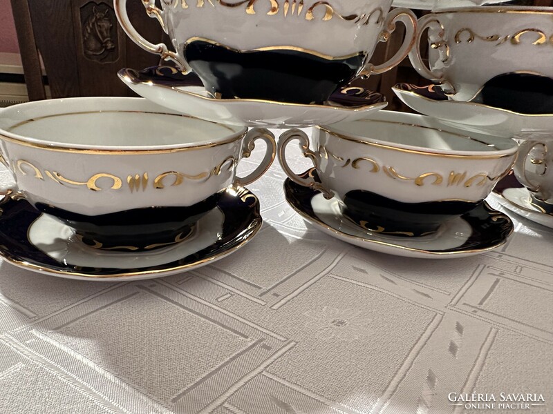 Zsolnay Pompadour 3 gulyásos csésze készlet