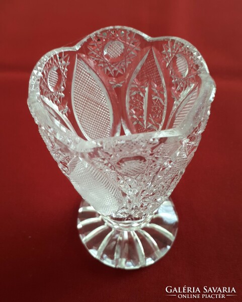 Flawless small lead crystal vase / cup