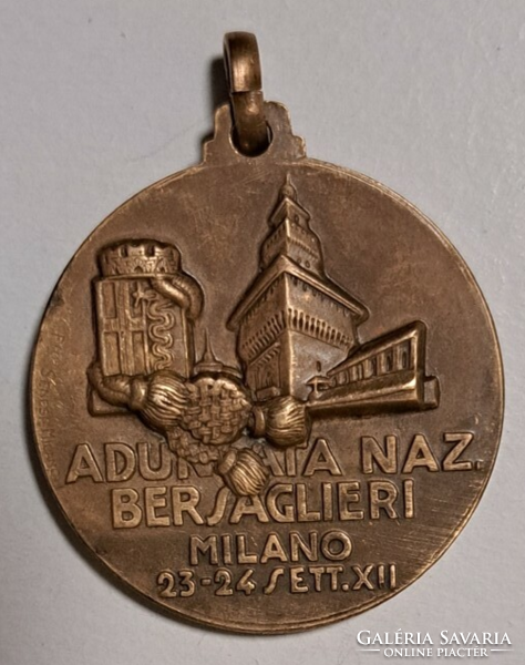 MUSSOLINI olasz náci érem az 1934-es nemzeti összejövetelért 74