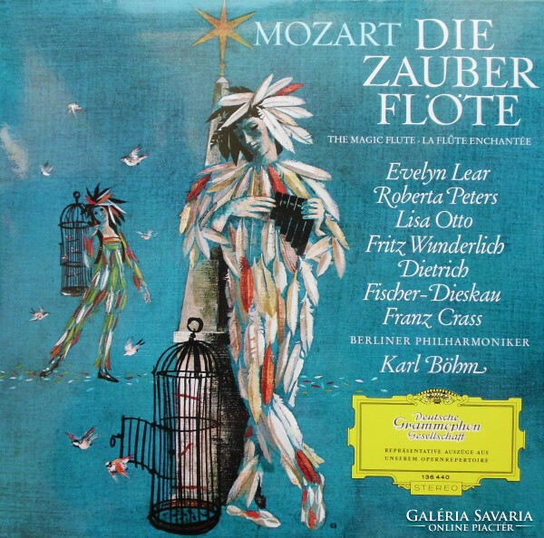 Mozart -Lear,Peters,Otto,Wunderlich,Fischer-Dieskau,Crass- Die Zauberflöte (Opernquerschnitt)(LP)