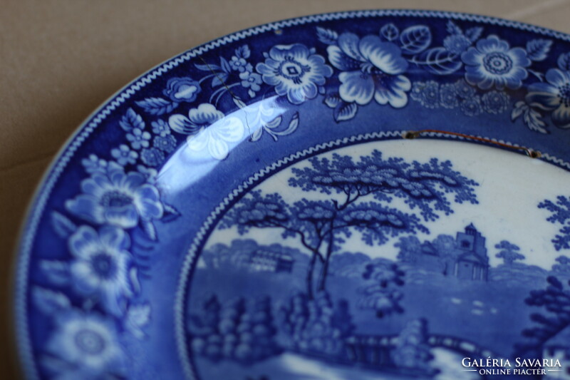 Large antique Dutch petrik regout faience bowl plate decorative bowl