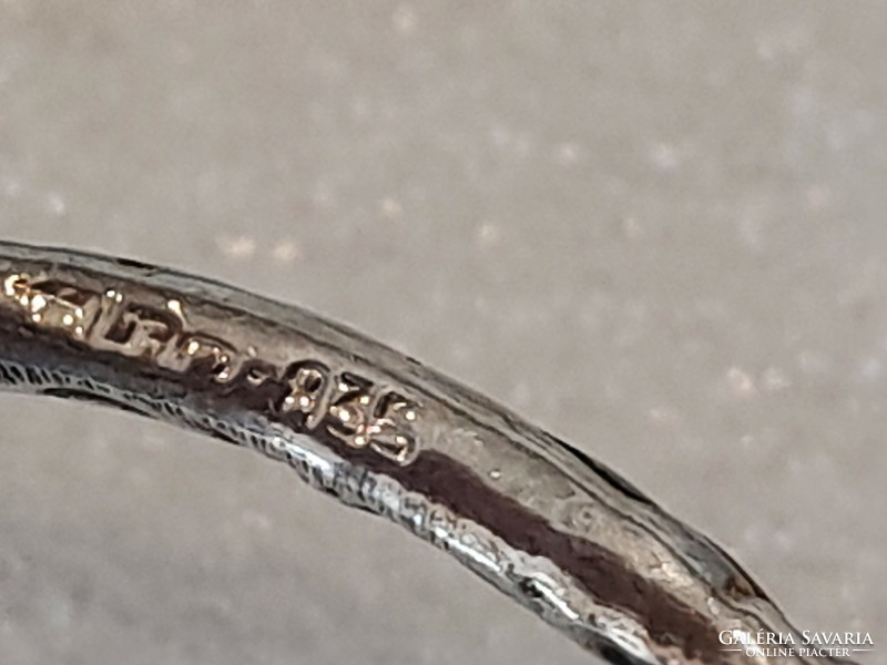 Régi ezüst (Ag. 835.) rózsás nyelű kiskanál készlet (6 db.)