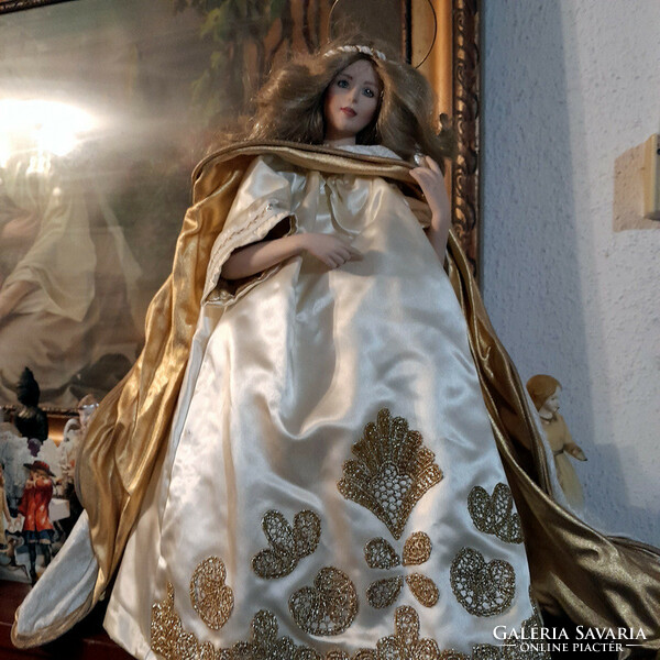 Franklin heirloom marked angel artist doll 40 cm - with halo - art&decoration