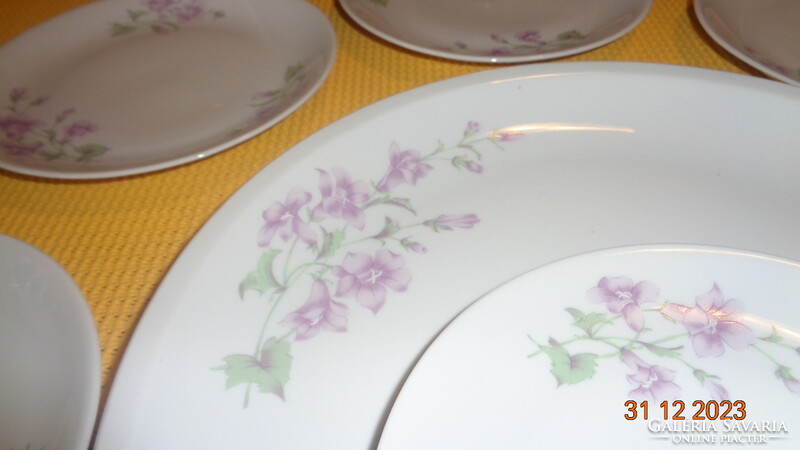 Alföldi, beautiful pale purple bell flower cake set, mint condition