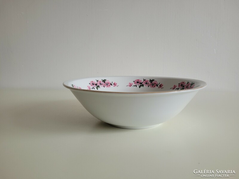 Old 25 cm lowland bowl with cherry blossoms and pink flowers
