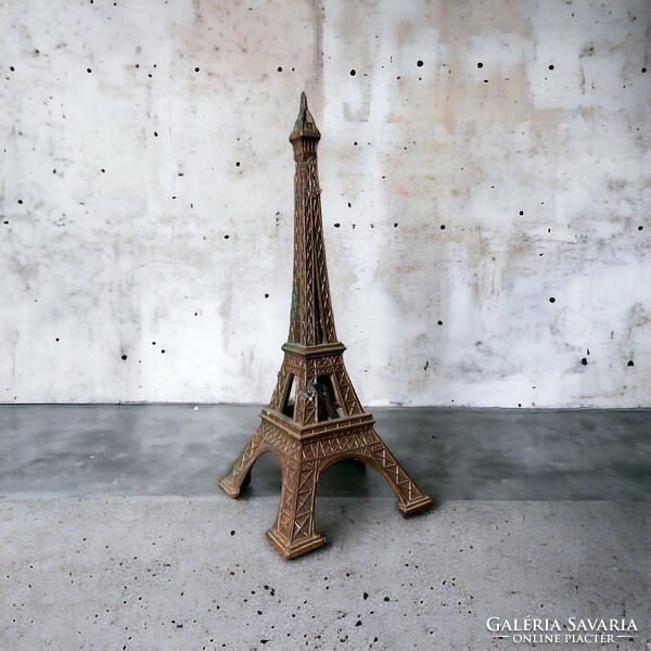 Retro fém Eiffel torony asztali dekoràció