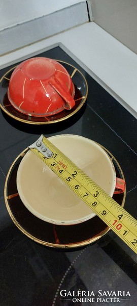 Art deco ceramic small cups