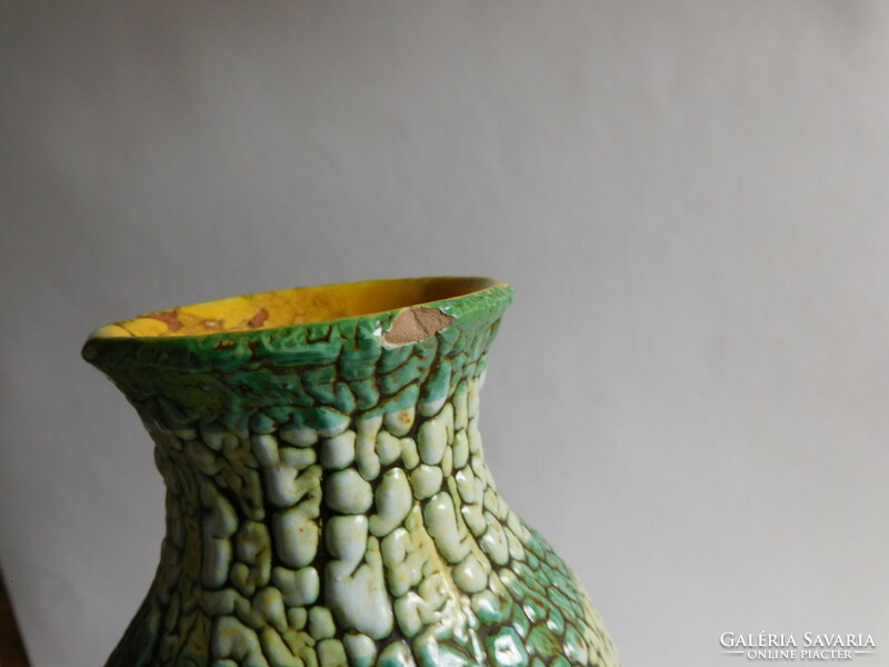 Károly Bán ceramic vase 34 cm - glued at the mouth