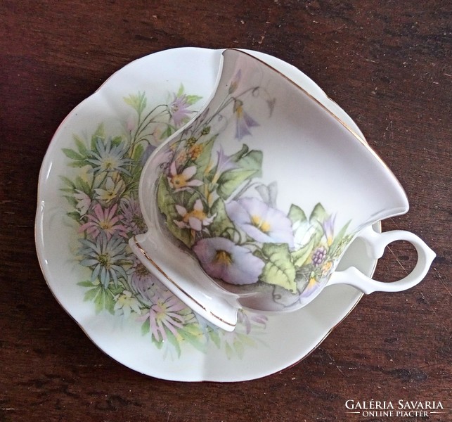 English porcelain morning glory cup