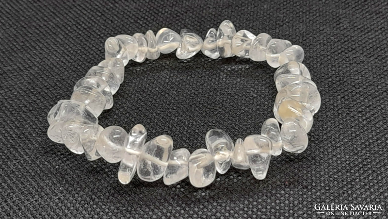 Rock crystal rounded bracelet