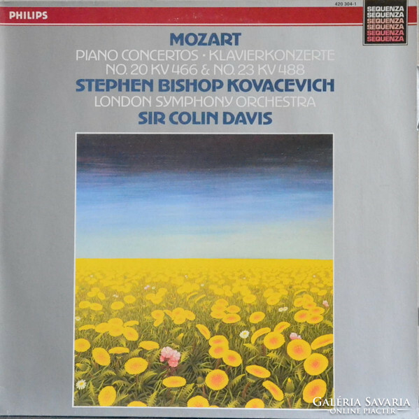 Mozart,Bishop-Kovacevich,Davis -Piano Concerto In D Minor, K.466 / Piano Concerto In A, K.488 (LP)