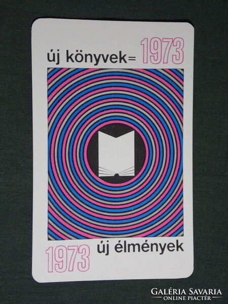Card calendar, Rákóczi book store, Budapest, 1973, (5)