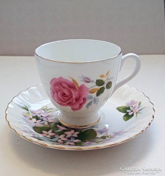 English porcelain coffee rose cup 6x7cm