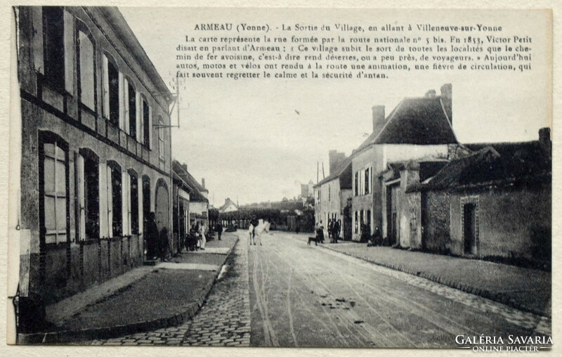 Antik francia kisváros fotó  képeslap