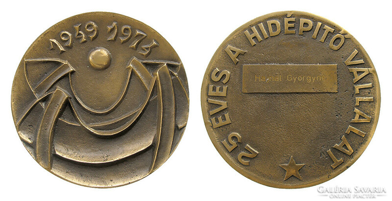 25 years of the bridge construction company 1949-1974 commemorative medal