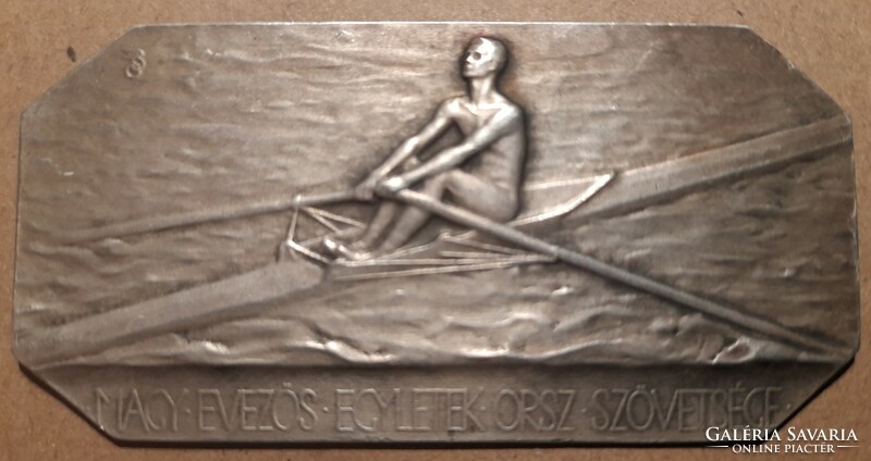 Meeos junior single rowing 1910. 67X33mm 26.2g. Ag silver. Read!