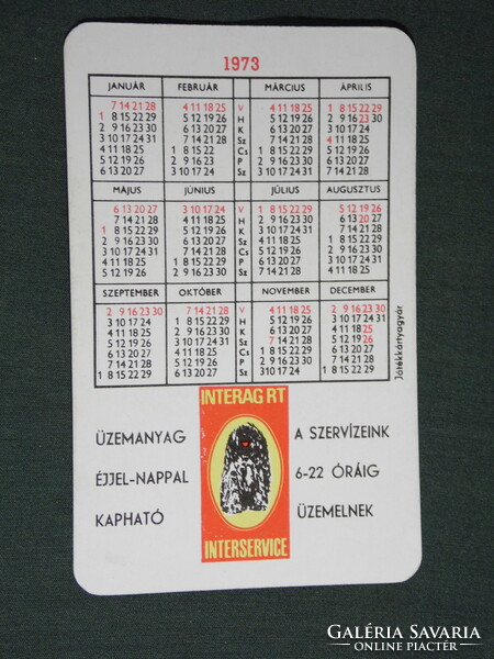 Kártyanaptár,SHELL,benzinkutak,olajok szerviz,Budapest,Pécs,Balatonfüred,1973,   (5)
