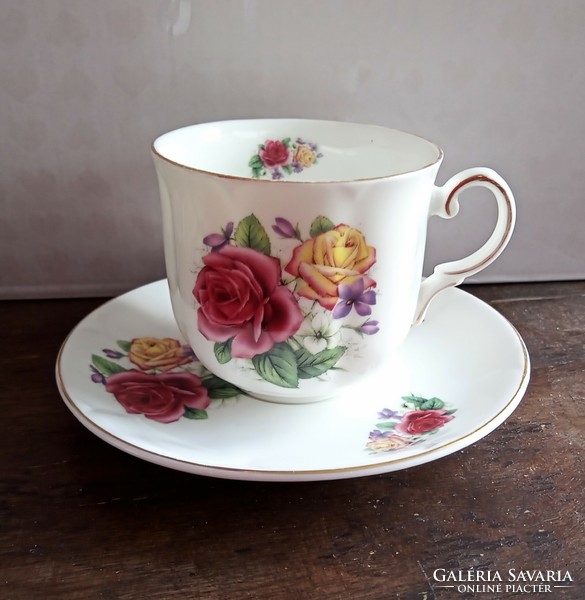 Bone china tea rose cup 7x8cm