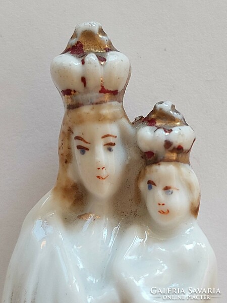 Old porcelain grace object Mary Jesus statue 9 cm