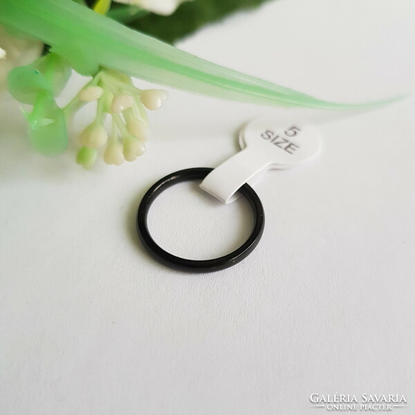 New, black wedding ring - usa 5 / eu 49 / ø15.5mm