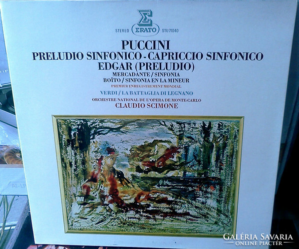 Puccini,Mercadante,Verdi,Boïto,Scimone, -Preludio Sinfonico • Capriccio Sinfonico / Edgar (LP)